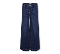 Bhgytec Kogcomet Wide DNM PIM Noos Fille Pantalon, Bleu Foncé Denim, 140