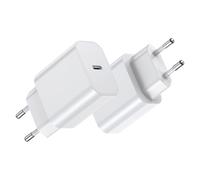 BHHB 20W Chargeur USB C, 2 Pack Bloc d'alimentation Adaptateur Conçu pour A-pple, Prise USB C Rapide Compatible avec i-Phone 17/16/15/14/13 Plus Pro Max Mini, Air-Pods i-Pad, Samsung Galaxy S25/24/23