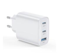 Chargeur USB C 40 W 3 Ports Prise Chargeur USB C Type C Charge Rapide Chargeur Multiple Rapide pour iPhone 16 15 14 13 12 11 Pro Max XR XS 8 7, iPad, Samsung, Tablette