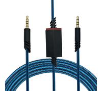 Bhhbb-Câble Audio Auxiliaire De Rechange Avec Contrôle Du Volume Pour Astro A10, A30, A40, A40tr, A50, Casque De Jeu Ps5/Ps4/Xbox One/Pc/Smartphone/Casque Via Une Prise Jack 3,5 Mm, 2 M (Noir/Bleu)