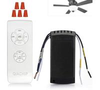 BHHBB-Kit de télécommande pour ventilateur de plafond sans fil avec 4 minuteries et 3 vitesses 220V 230V interrupteur de contrôle de ventilateur de lampe pour la maison, le bureau