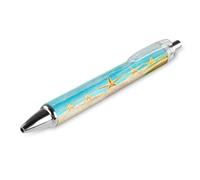 BHHJKK 1 stylo à bille noir rétractable à encre gel lisse à pointe fine de 0,5 pour l'école, le bureau, sur la plage de sable