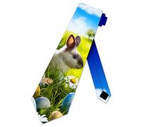 BHHJKK Cravate de Pâques pour homme Lapin de Pâques, Comme indiqué sur la photo, taille unique