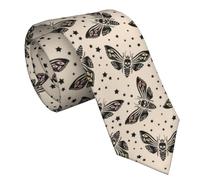 BHHJKK Cravate pour homme en soie classique avec imprimé vache de 7,9 cm, Papillon gothique, taille unique