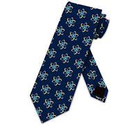 BHHJKK Cravates atomiques Nucleus pour homme - Cravate scientifique - Physique - Chimie - Biologie