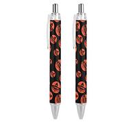 BHHJKK D C Stylo à bille rétractable à pointe fine de 0,5 mm, séchage rapide, écriture lisse, 1 pièce