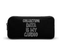 BHHJKK Data Analyst Collecting Data is My Cardio Trousse à crayons drôle Haute capacité Pochette de rangement Portable Pen Organizer, Comme indiqué sur la photo, Taille unique, Trousses à crayons
