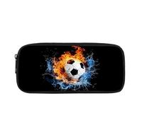 BHHJKK Fire Soccer Trousse à crayons élégante et légère pour l'école infirmière Noir, Fire Soccer Eau, Taille unique, Trousses à crayons