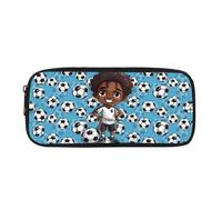 BHHJKK Fire Soccer Trousse à crayons élégante et légère pour l'école infirmière Noir, Football Africain Garçon, Taille unique, Trousses à crayons