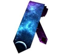 BHHJKK Galaxy Ties Cravate Astronomie Espace pour homme, Comme indiqué sur la photo, taille unique