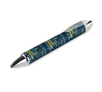 BHHJKK Happy Chanukah Lot de 4 stylos à bille rétractables à pointe fine (0,5 mm) Noir