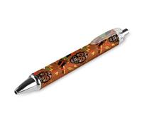 BHHJKK Happy Kwanzaa Stylo à bille rétractable à encre noire Cadeau pour étudiants Fournitures de bureau Papeterie