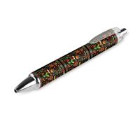 BHHJKK Happy Kwanzaa Stylo à bille rétractable à encre noire Cadeau pour étudiants Fournitures de bureau Papeterie