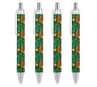 BHHJKK Happy Kwanzaa Stylo à bille rétractable à encre noire pour étudiants, fournitures de bureau