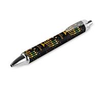 BHHJKK Happy Kwanzaa Stylo à bille rétractable à encre noire pour les vacances du patrimoine africain