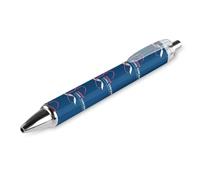 BHHJKK I Wear - Stylo à bille rétractable pour mois de sensibilisation au cancer du poumon blanc - Stylos à bille à encre noire - Cadeaux pour étudiants - Fournitures de bureau