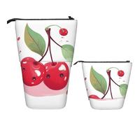 BHHJKK Khiry 11503 Trousse à crayons télescopique avec motif de cochon mignon pour bureau - Organiseur de bureau - Trousse à crayons rétractable pour le travail - 17,8 x 14,5 cm, Jolie cerise., Taille