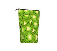 BHHJKK Kiwi Trousse à crayons télescopique avec motif à rayures rouges pour fournitures de bureau, Comme indiqué sur la photo, Taille unique, Trousses à crayons