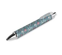 BHHJKK Lot de 2 stylos à bille noirs rétractables à encre gel lisse à pointe fine de 0,5 pour l'école, le bureau, les coquillages