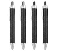 BHHJKK Lot de 4 stylos à bille noirs rétractables à encre gel lisse à pointe fine de 0,5 pour l'école, le bureau, le terrain, motif topographie