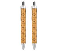BHHJKK Lot de 4 stylos à bille noirs rétractables à encre gel lisse à pointe fine de 0,5 pour l'école, le bureau, motif dinosaure ancien
