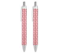 BHHJKK Lot de 4 stylos à bille rétractables à encre gel à pointe fine (0,5 mm) avec motif lapin mignon