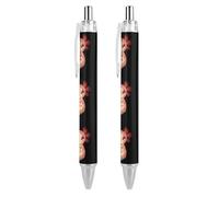 BHHJKK Lot de 4 stylos à bille rétractables à motif axolotl mignon pour homme et femme 0,5 mm