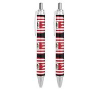 BHHJKK Lot de 4 stylos à bille rétractables avec motif drapeaux d'amitié des États-Unis et du Mexique 0,5 mm, écriture lisse et prise en main douce pour fournitures de bureau