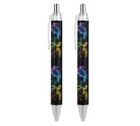 BHHJKK Lot de 4 stylos à bille rétractables de 0,5 mm, couleurs tropicales, tortues de mer hawaïennes, écriture lisse et prise en main douce pour fournitures de bureau