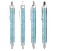 BHHJKK Lot de 4 stylos à bille rétractables portables à encre noire pour le bureau, fournitures de papeterie, cadeaux, inscription « Happy New Year 2025 »