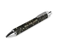 BHHJKK Lot de 4 stylos à bille rétractables portables à encre noire pour le bureau, fournitures de papeterie, cadeaux, inscription « Happy New Year 2025 »