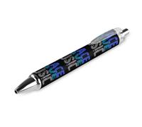 BHHJKK Love Music Stylo à bille rétractable portable à encre bleue pour la maison et le bureau 1 pièce