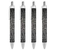 BHHJKK Math'sPhysics Equations and Formulas Lot de 4 stylos à bille rétractables à encre bleue pour homme et femme