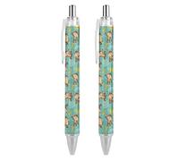 BHHJKK Monkey Lot de 4 stylos à bille rétractables à encre gel lisse Pointe fine 0,5 mm