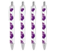 BHHJKK November Is National Epilepsy Awareness Month Stylo à bille rétractable à encre noire Cadeaux pour étudiants Fournitures de bureau Papeterie