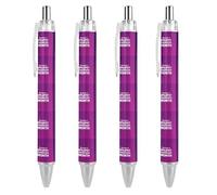 BHHJKK November Is National Epilepsy Awareness Month Stylo à bille rétractable à encre noire Cadeaux pour étudiants Fournitures de bureau Papeterie