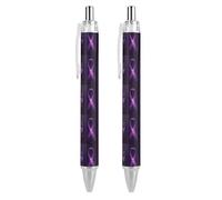 BHHJKK November Is National Epilepsy Awareness Month Stylo à bille rétractable à encre noire Cadeaux pour étudiants Fournitures de bureau Papeterie
