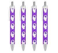 BHHJKK November Is National Epilepsy Awareness Month Stylo à bille rétractable à encre noire Cadeaux pour étudiants Fournitures de bureau Papeterie
