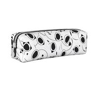 BHHJKK Petite trousse à crayons en cuir synthétique avec fermeture éclair Motif empreintes de pieds d'animaux, Motif imprimé animal mignon, Taille unique, Trousses à crayons