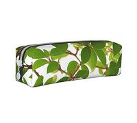 BHHJKK Petite trousse à crayons Lilies of The Valley en cuir synthétique avec fermeture éclair, feuilles, Taille unique, Trousses à crayons