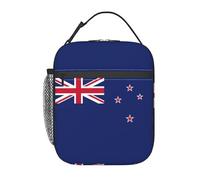 BHHJKK Sac à déjeuner isotherme réutilisable avec motif drapeau de la Nouvelle-Zélande pour le travail, les voyages, les pique-niques, les vacances