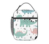 BHHJKK Sacs à déjeuner réutilisables pour hommes, femmes, garçons, filles, animaux sauvages, dinosaures, pour école, bureau, pique-nique, camping, isolation thermique et conservation du froid