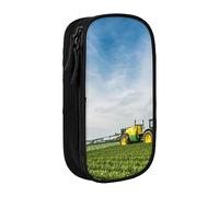 BHHJKK Serene Coastal Boîte à crayons avec fermeture éclair, organiseur vide à 3 compartiments, sac multifonction portable, belle grande capacité pour bureau, Tractor Farm, Taille unique, Trousses à