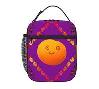 BHHJKK Smiley Sac à déjeuner isotherme portable, couleurs riches, tissu Oxford (100 % polyester) + matelassage + PEVA