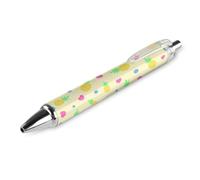 BHHJKK Stylo à bille noir rétractable à encre gel lisse et pointe fine de 0,5 pour l'école, le bureau, motif de pin d'été, 1 pièce