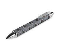 BHHJKK Stylo à bille rétractable avec motif chien de schnauzer mignon - Stylo à bille portable à encre noire - Stylos de travail pour fournitures de bureau, fournitures de bureau