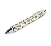 BHHJKK Stylo à bille rétractable en forme de cactus mignon - Stylo à bille portable à encre noire - Stylos de travail pour fournitures de bureau, fournitures de papeterie