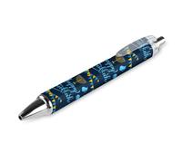 BHHJKK Stylo à bille rétractable Happy Chanukah Holiday - Encre noire - Cadeau pour étudiants - Fournitures de bureau