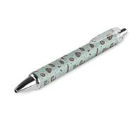 BHHJKK Stylo à bille rétractable portable à motif loutre - Stylo à bille à encre noire - Stylos de travail pour fournitures de bureau, fournitures de papeterie, cadeaux