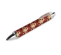 BHHJKK Stylo à bille rétractable « Year of the Snake 2025 Happy Chinese New Year 2025 » - Encre noire - Cadeaux pour étudiants - Fournitures de bureau